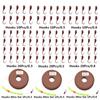 1/10/20Pcs Lifelike Lead Overturned Fishing Hooks Fishing Tackle Lure Bait Red Worm