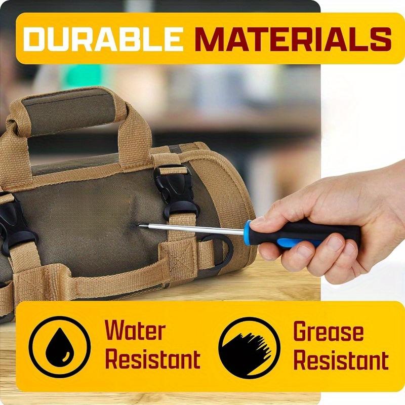 Маленькая сумка для инструментов со съемным чехлом, прочный свернутый органайзер для инструментов - для папы Органайзер для инструментов для механиков, электриков и любителей