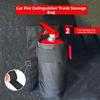 Trunk Mount Fire Extinguisher Holder Wear-Resistant Car Extinguisher Bag  Automotive Interior