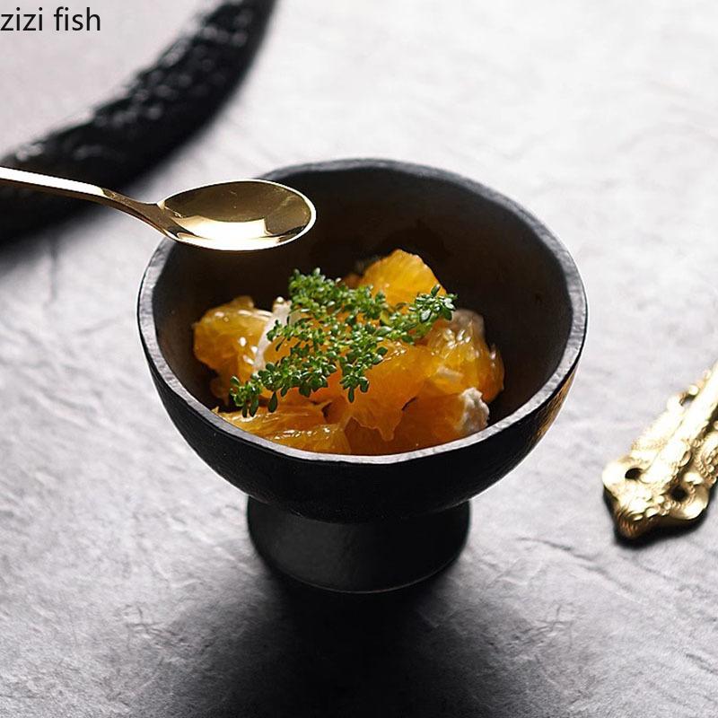 Однотонная круглая керамическая тарелка для стейка, десертная тарелка, блюдо для суши, демонстрационная тарелка для молекулярной кухни, специальная ресторанная посуда