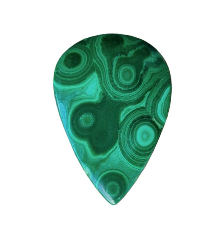 Кабошон из натурального малахита в форме груши, 56,60 карата, лечебный драгоценный камень, россыпью, малахитовый кабошон, 40x28x4 мм.