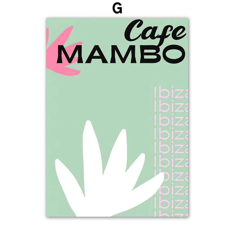 Ибица Тулум Греция Серия Путешествий Настенное Искусство Холст Картина Абстрактные Постеры и Принты Фотографии для Оформления Гостиной в Отеле Баре