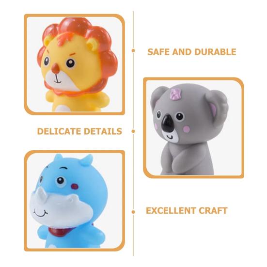 10 пальчиковых кукол-животных для малышей, развивающие игры и ролевые игры: лев, свинья, тигр, лиса, обезьяна, коала, жираф.