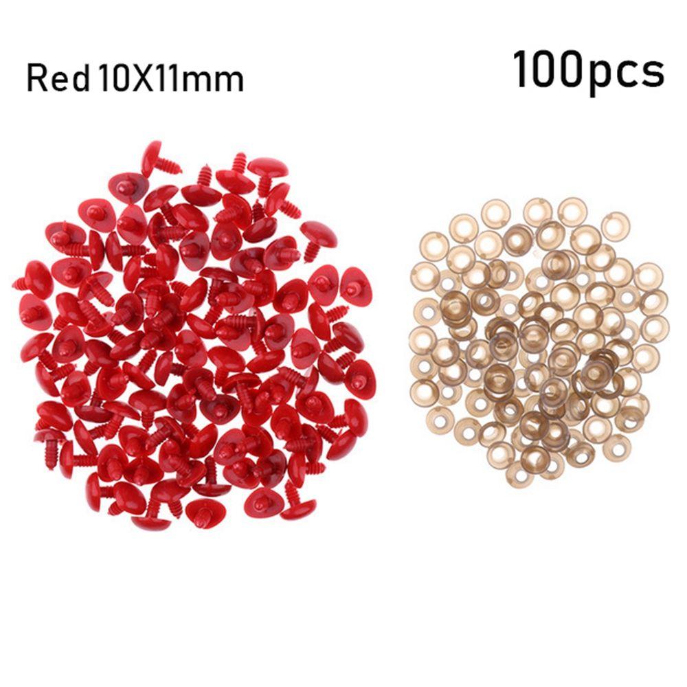 100pcs Plastic Toys Bear Buttons Dolls Accessories Doll Noses Safety Parts Triangle Nose