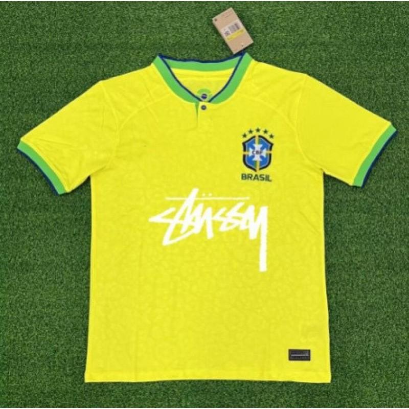 Ретро футбольная майка в стиле Stussy Бразилия Италия Фламенго Япония 1998 2002 Футбольная футболка Унисекс Спортивный топ