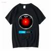 Hal9000 классическая футболка с длинным или коротким рукавом винтажная стираная унисекс эластичная дизайнерская одежда повседневная модная с принтом удобная
