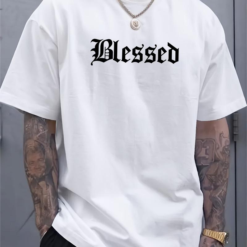 Blessed Gothic T-Shirt Breathable Cool, Comfortable Wear,Daily Casua