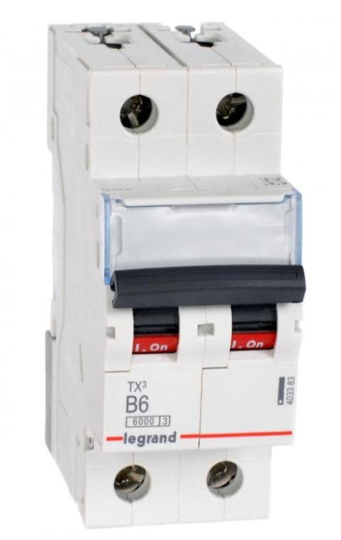 Wyłącznik Nadprądowy 2P B 6A 6Ka Ac S302 Tx3 403383
