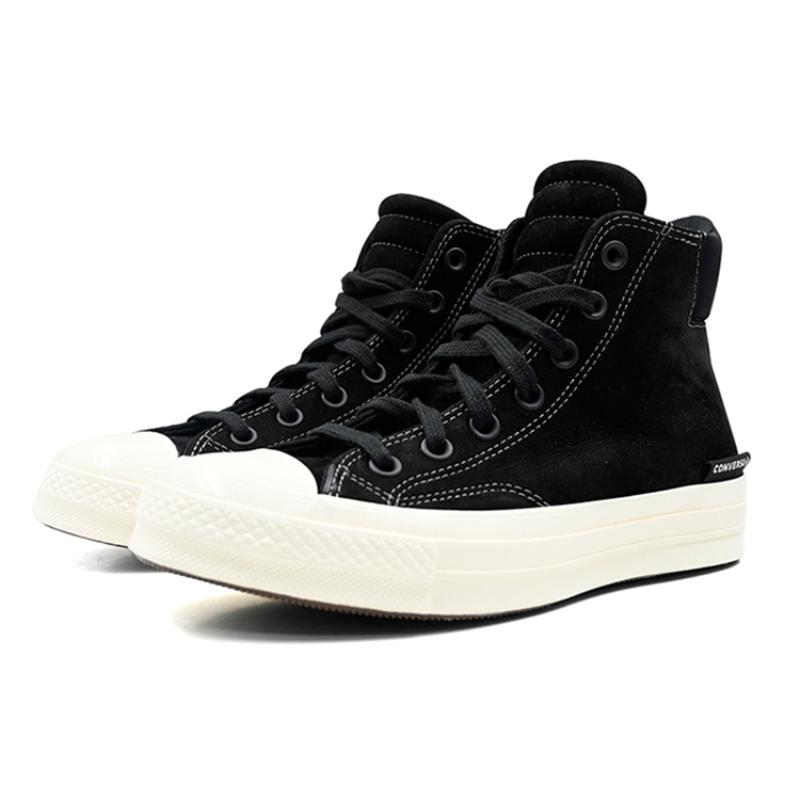 Converse 1970s Chuck Taylor All Star Comfortable and Versatile Daily High-Top Canvas Shoes Unisex Black