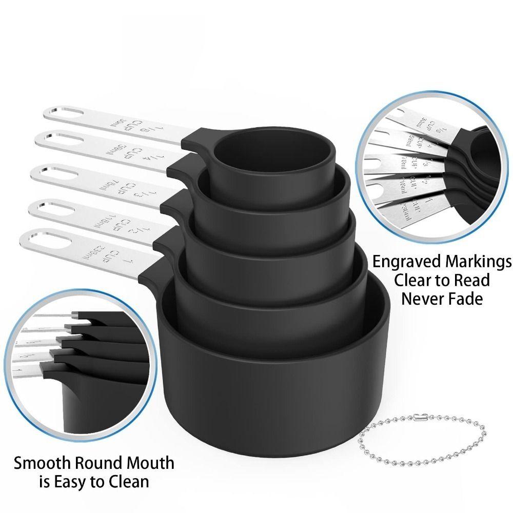10PCS Graduated Measuring Spoons Set Stackable Measuring Cup and Spoon Set Household Kitchen