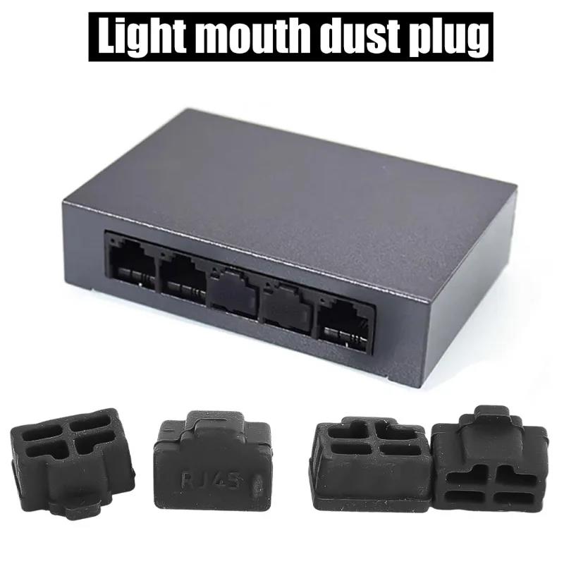 RJ45 Dustplugs Ethernet Hub Port RJ45 Anti Dust Cover Cap Protector Plug Silicone Stopper for Computer Router Switch Female Port2