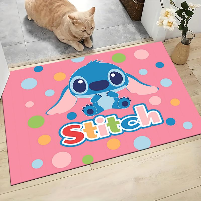 Stitch Adventure Polka Dots Carpet Rug Soft Washable Antislip Home Living Room Sofa Mats Personalized Christmas Rug