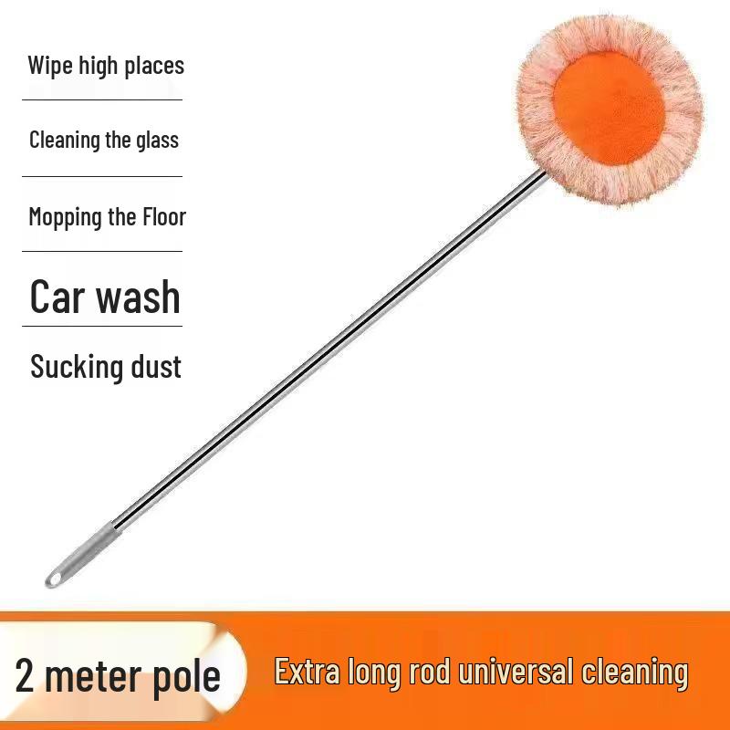 Телескопическая вращающаяся швабра-подсолнух для мытья пола, потолка и стен