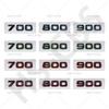 Наклейки на автомобиль из углеродного волокна 700 800 900 Значок-эмблема на задний багажник автомобиля Стайлинг автомобиля Для Brabus Наклейка на крышку багажника Аксессуары