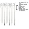 6Pcs 22/28CM Camping Tent Stake Heavy Duty Stainless Steel Outdoor Canopy Windproof