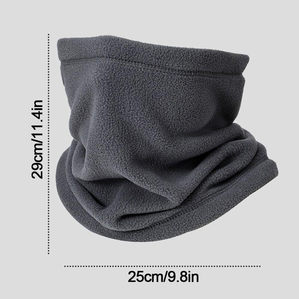 Fleece Lining Cycling Neck Warmer Thickened Neck Scarves Outdoor Warmer Fake Collar  Men Women