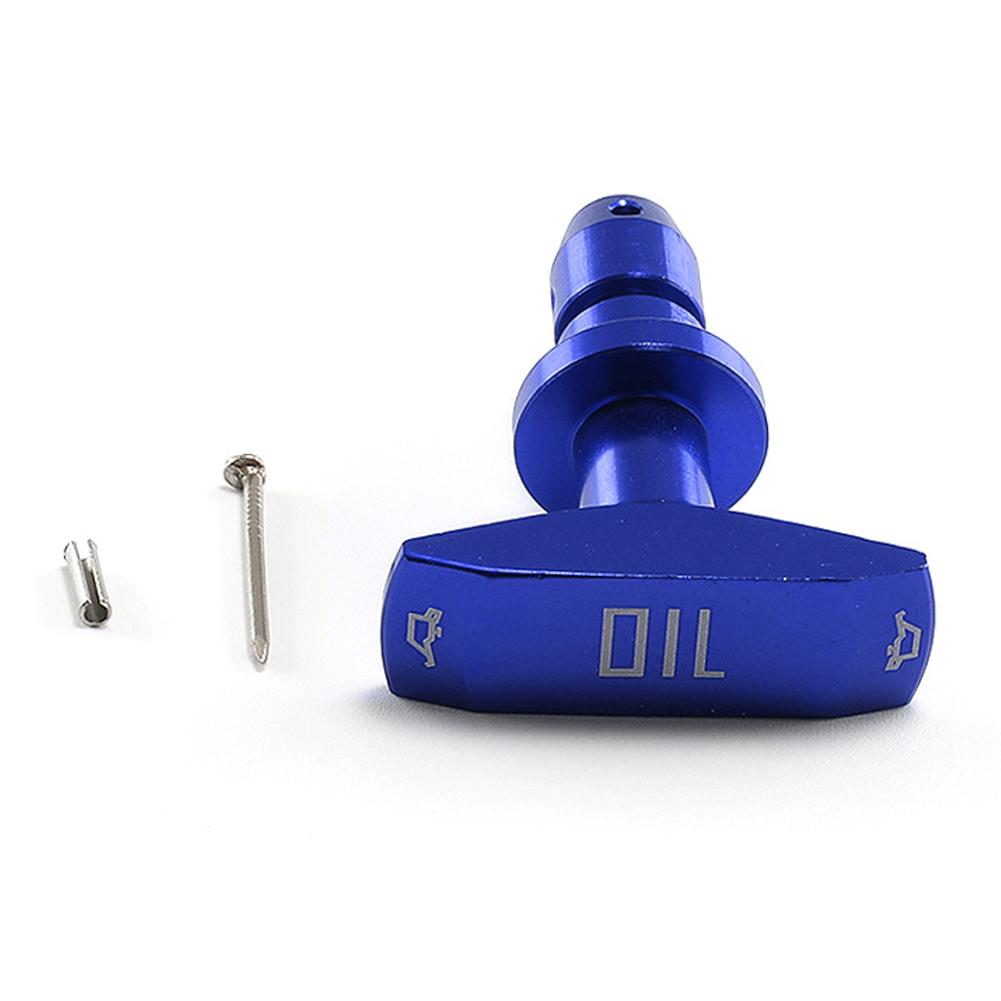 Car Oil Dipstick Pull Handle Engine Oil Pullhandle Aluminum Billet Brand New Universal Automobile Replacement