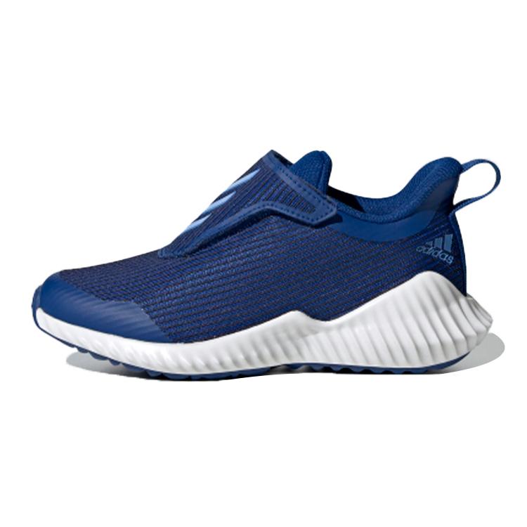 adidas Fortarun Ac K Удобные Нескользящие и Дышащие Низкие Детские Беговые Кроссовки Сине-Черные Детские G27166