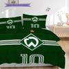 Постельное белье с узором SV Werder Bremen Комплект одеял Покрывало Наволочка Домашний Декор Подарок на День Рождения (1 пододеяльник + 2 наволочки, без наполнителя)