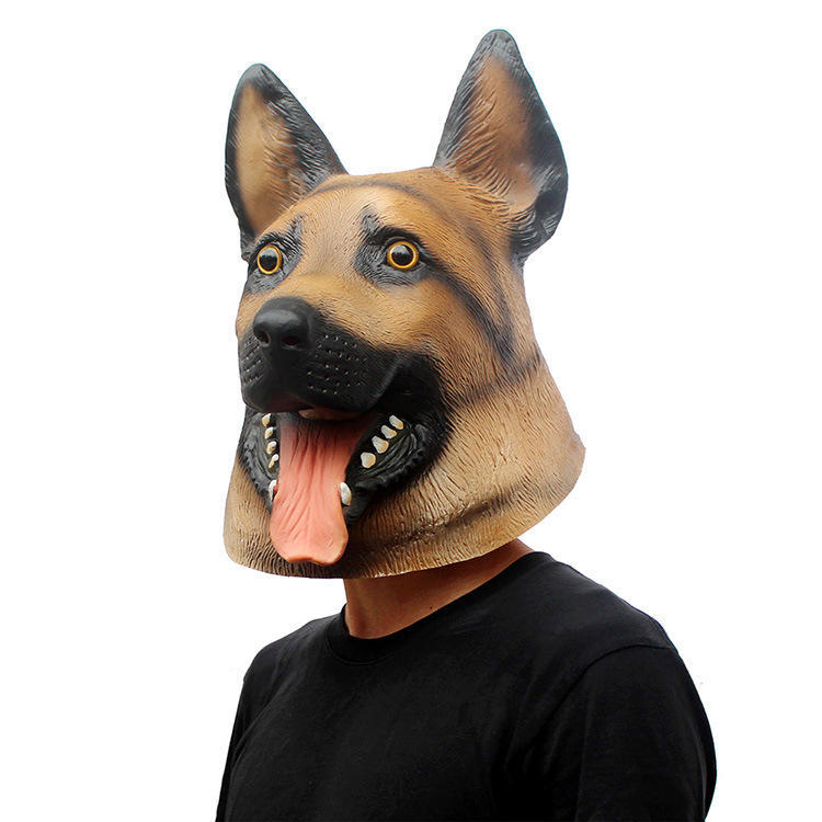 Halloween mask, Christmas ball, wolf dog-shaped mask, party mask, funny party