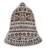 Jingle Bell Stamp Block print Ручной резной блок для печати Деревянный текстиль