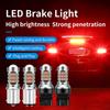 Premium 7443 W21/5W LED Brake Light Bulbs with Aluminum Cooling - 27 LEDs Ultra Durable Direct Replacement Upgrade