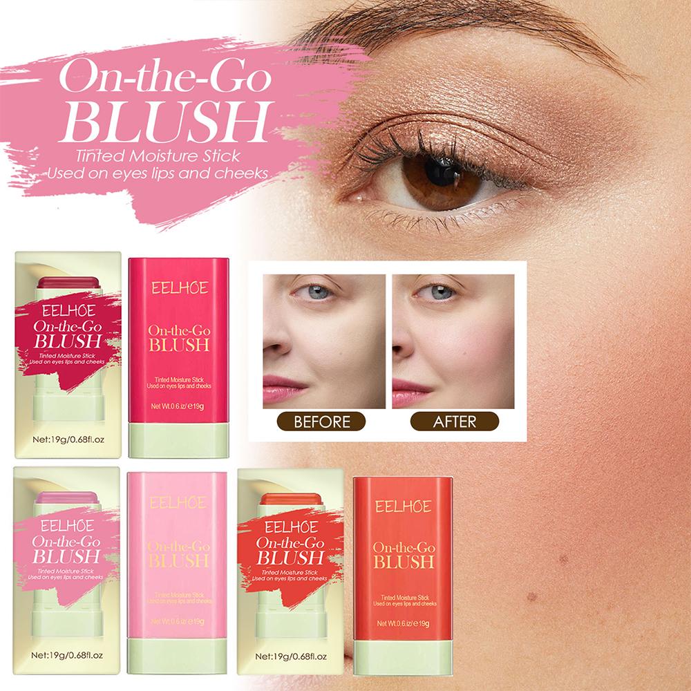 Водостойкие румяна для лица, натуральные румяна для щек, 3 цвета, шелковистый гладкий оттенок для щек, кремовые румяна, румяна для макияжа, румяна для лица