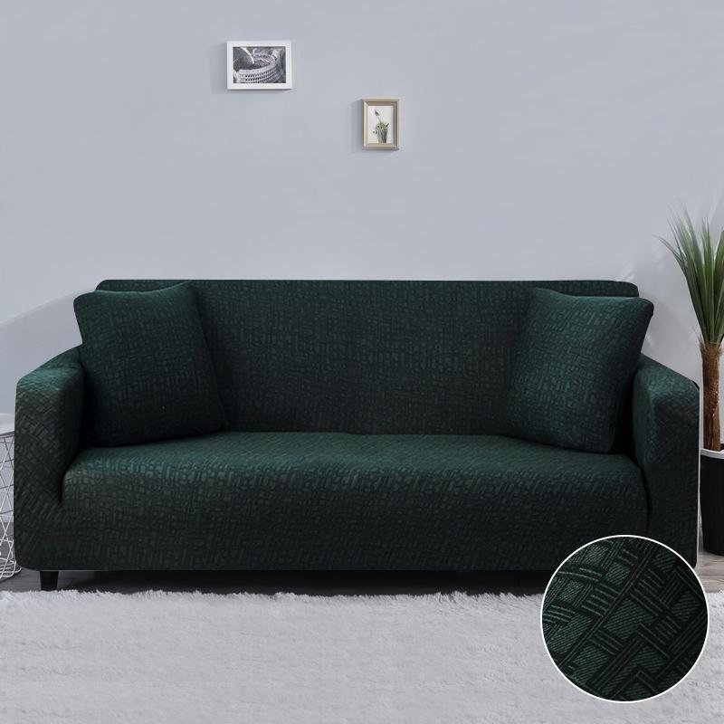 Sofa Covers Texture Pattern For Living Room Spaces All-Inclusive Elastic Chair Couch Corner Sectional Sofa Cover Furniture Slipcover