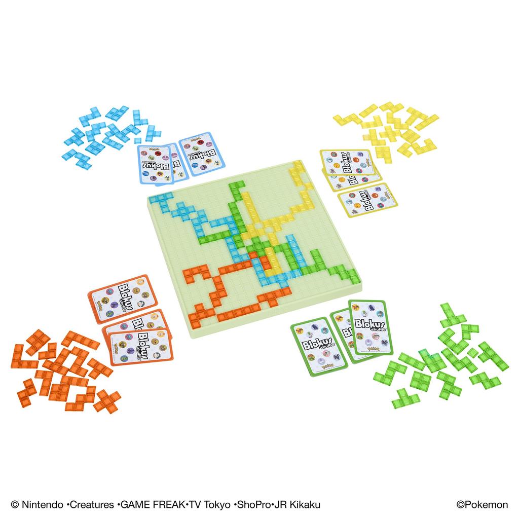 Mattel Games Blokus Shuffle Edition Настольная обучающая игра для детей от 7 лет и старше Игра про Покемонов, 2-4 игрока, (HHM20)