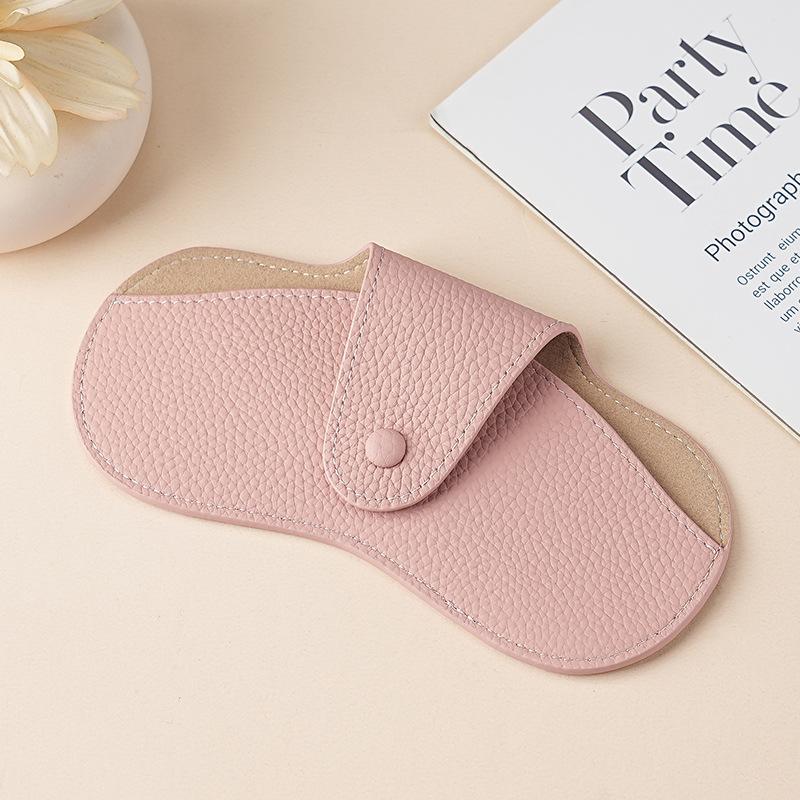 Литературный молодежный женский чехол для очков из кожи первого слоя, пылезащитный бокс для хранения солнцезащитных очков, защитный чехол для солнцезащитных очков из мягкой кожи