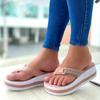Fashion Sponge Women Slippers Summer Fashion Rhinestone Pinch Toe Ladies Flip-flops Outdoor Wedges Platform Slippers Beach Female Shoes