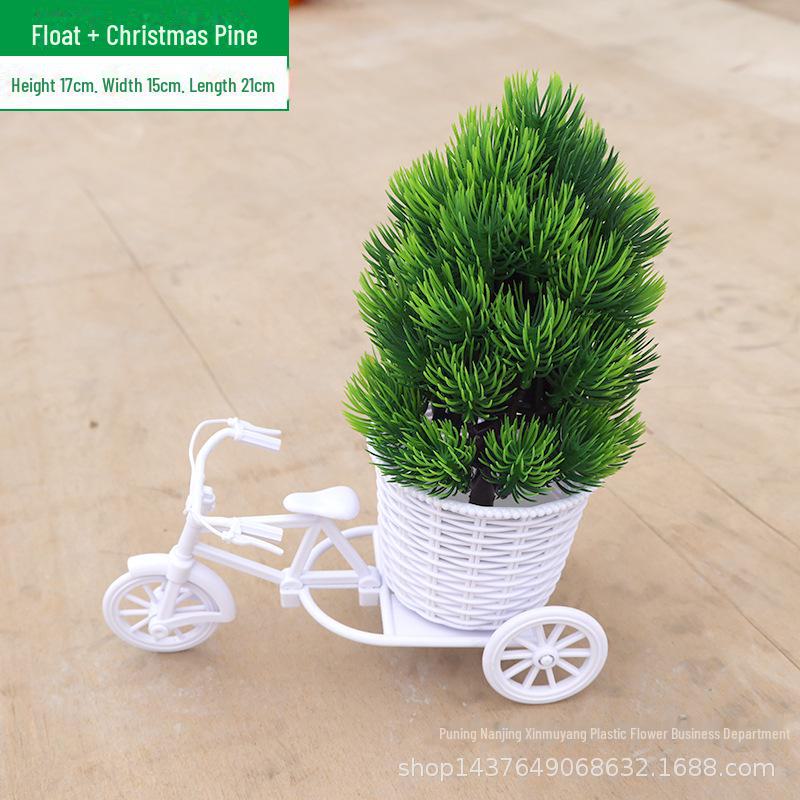 Комплект искусственных цветов для помещений: Маленькие украшения в горшках для украшения дома и автомобиля