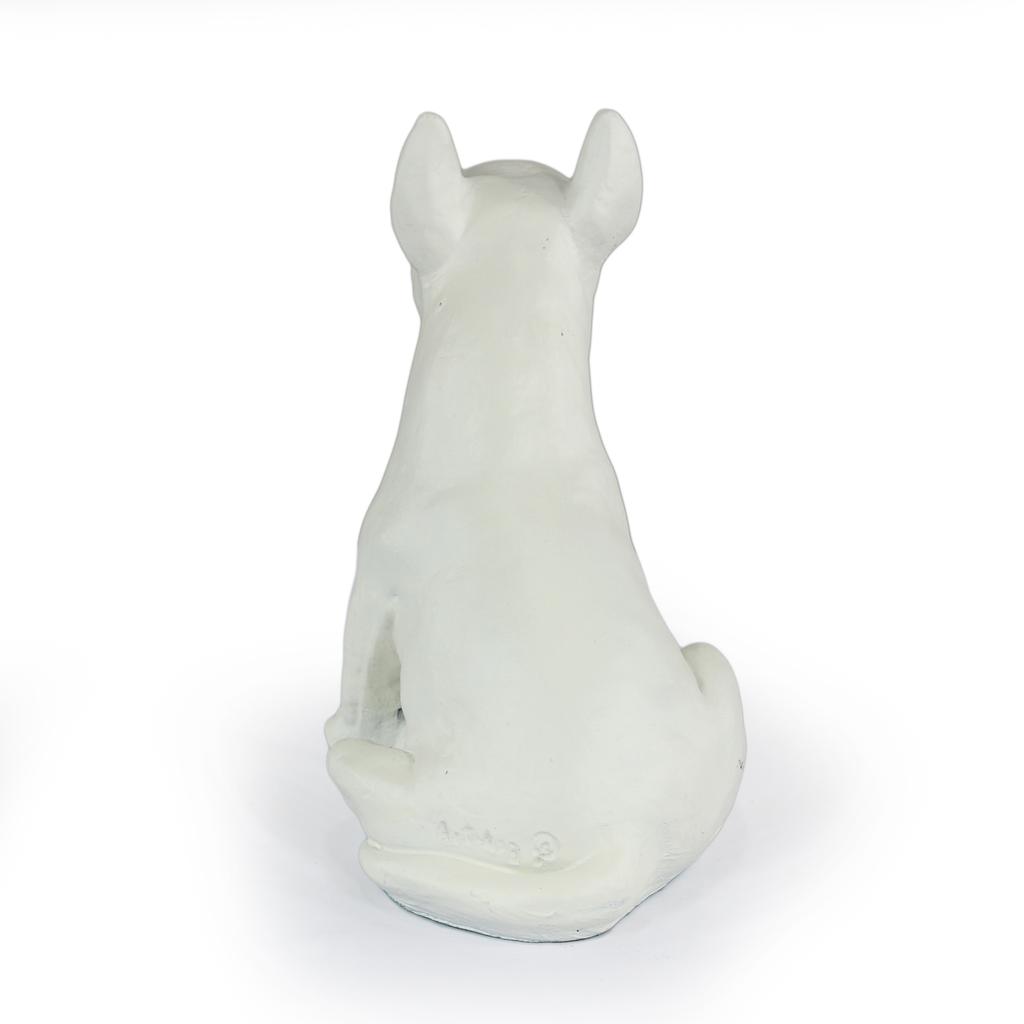 Bull Terrier, Bully II - Dog Statue, Sitting Dog for Desk, Decoration for the Living Room of a Dog Lover by Art-Dog