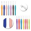 Набор алюминиевых крючков для вязания с мягкими ручками из ТПР для вязания своими руками и свитеров