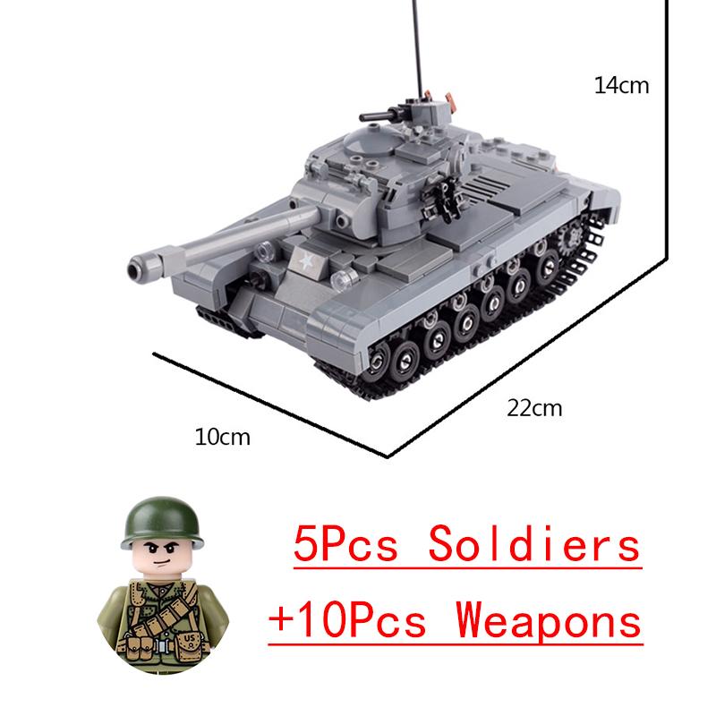 Нетоксичный Вторая мировая война Военный Североафриканская кампания Колесная Бронированная машина Танковая пушка Фигурки солдат Строительные блоки Оружейный грузовик Армейская игрушка