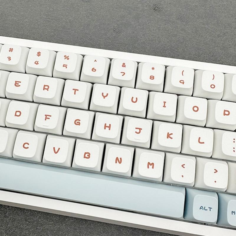 Keycaps 127PCS LittleOtter Keycaps XDA File Full Set Keycap DyeSubbed Thick PBT for Gaming Mechanical Keyboard