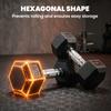 2x8kg Hex Dumbbell Rubber Weights Sets Hexagonal Gym Fitness Lifting Home