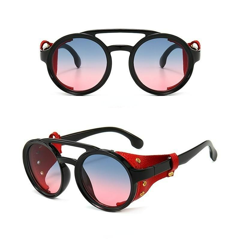 Винтажные круглые солнцезащитные очки в стиле ретро для мужчин и женщин, очки в стиле панк, готические солнцезащитные очки в стиле стимпанк ZPG