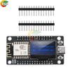 Esp-12F Nodecu Esp8266 Wifi Плата разработки Модуль Ch340C С 0,96-дюймовым OLED-экраном Желто-синий дисплей