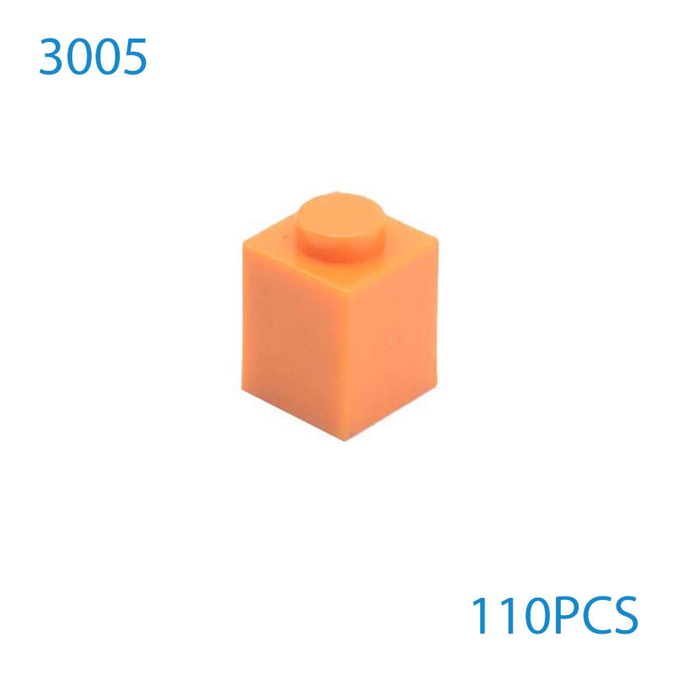 50 шт./лот DIY Строительные блоки Толстые Фигурки Кирпичики 1x1 Точки Обучающие Совместимые с 3005 Пластиковые Игрушки для Детей Подарки