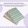 Copperboard Gift Wrap Paper Pack With Colorful Patterns For Special Occasions