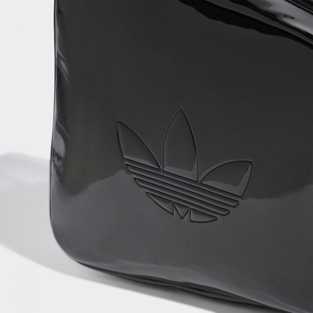 Adidas Glossy Enamel Leather Asymmetric Airliner Bag Jc6015