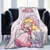 Princess Peach Marios Blankets Fleece Summer   Multifunction Lightweight Thin Throw Blankets for Bedding Couch Bedspread