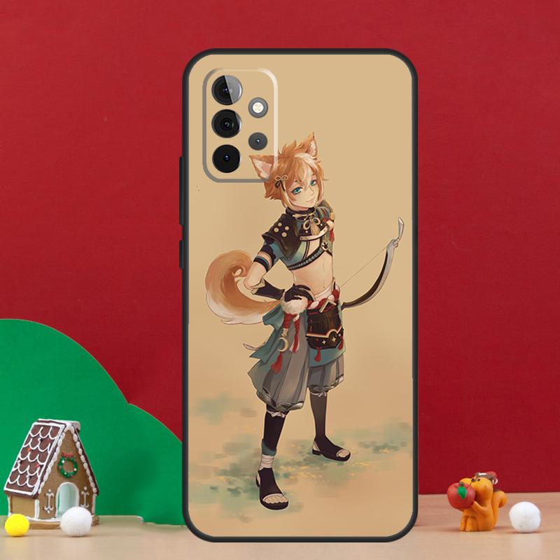 Чехол Genshin Impact Горо для Samsung Galaxy A17 A06 A16 A56 A36 A54 A34 A14 A52 A32 A13 A23 A33 A53 A15 A35 A55