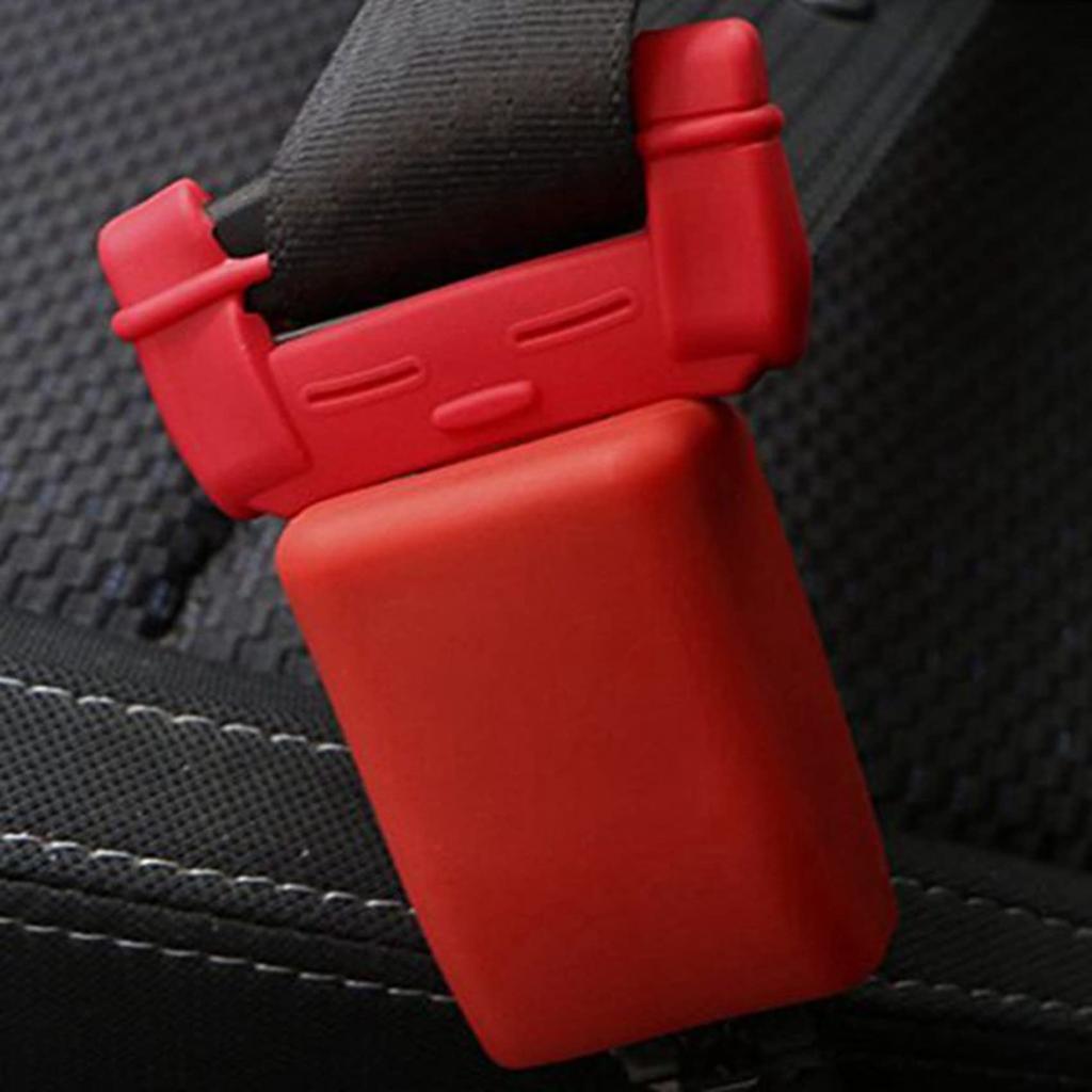 Loptory 750009017 2X Silicone Seat Belt Cover, Scratch Resistant, Washable, Silicone Cover, Buckle Cover