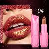 Lipstick Waterproof Long Lasting Moisturizing Golden Shining Non-stick Cup Pearlescent Diamond Lip Tint Red Sexy Lips Makeup