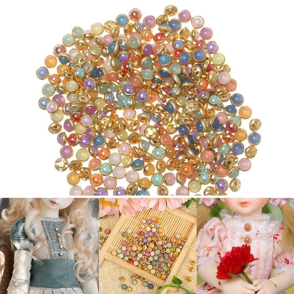 Dollhouse Miniature Mini Pearl Buttons DIY Doll Clothes 1/6 Dolls Pullip Clothing Sewing