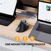 ProtoArc EM03 Index Finger Control Trackball Mouse, Rechargeable, 5 DPI Levels, Triple Connection
