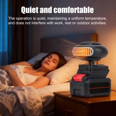 Портативный автомобильный обогреватель Портативный вентилятор Защита от наклона Обогреватель Перезаряжаемый USB Настольный обогреватель Мини-обогреватель для офиса Кемпинговой палатки