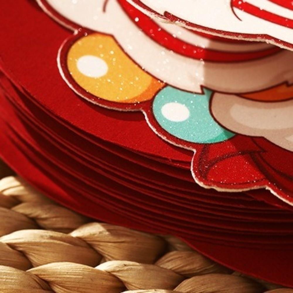 Cartoon Horse Year Red Envelope Folding 3D Rotating Spring Festival Money Envelopes God Wealth Large Capacity 2026 Red Pocket